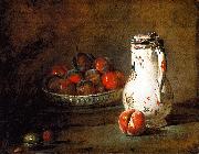Jean Baptiste Simeon Chardin A Bowl of Plums oil painting on canvas